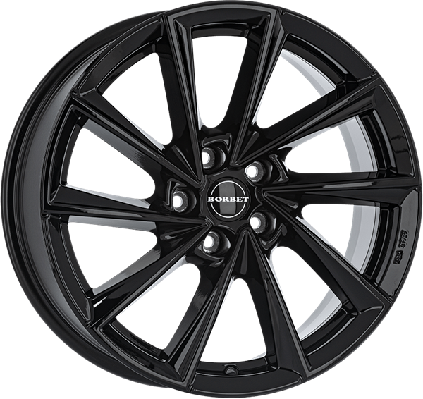 Borbet VTX black glossy 8,00x18 5x115,00 ET38,00