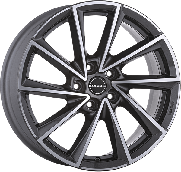 Borbet VTX graphite polished 8,00x18 5x115,00 ET38,00