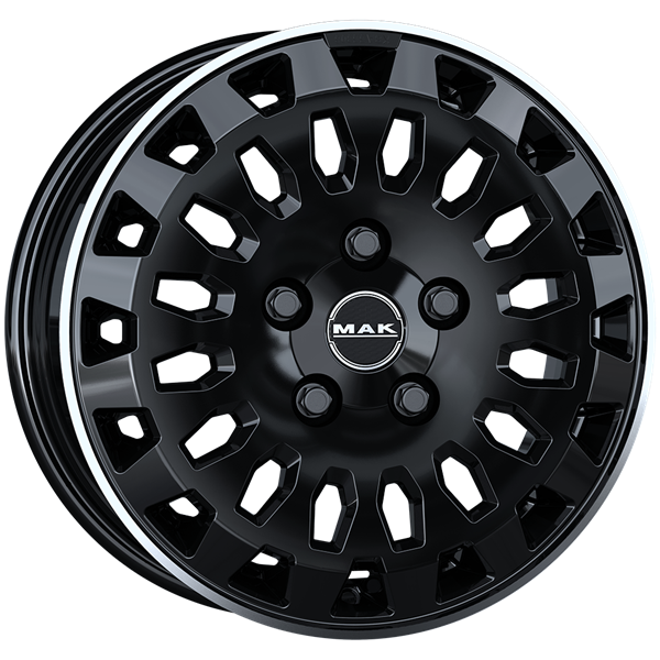 MAK Overland Black Mirror Lip 7,00x17 6x120,00 ET50,00