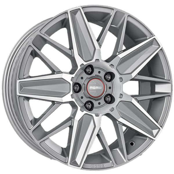 MOMO Evoluzione Matt Titan Silver Polished 8,00x18 4x108,00 ET30,00