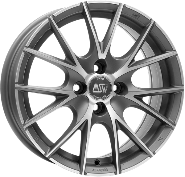 MSW 25 Titanium polished 7,00x16 4x100,00 ET37,00